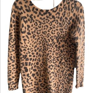 MICHAEL KORS: Leopard print sweater dress